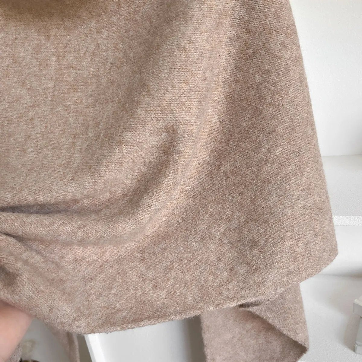 Wool Blend Triangular Shawl