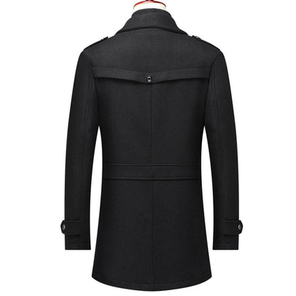 Wool Blend Trench Coat