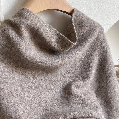 Wool Blend Triangular Shawl