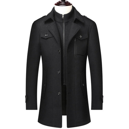 Wool Blend Trench Coat