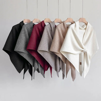 Wool Blend Triangular Shawl