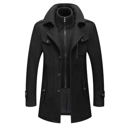 Wool Blend Trench Coat