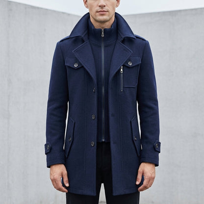 Wool Blend Trench Coat