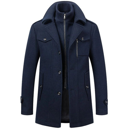 Wool Blend Trench Coat