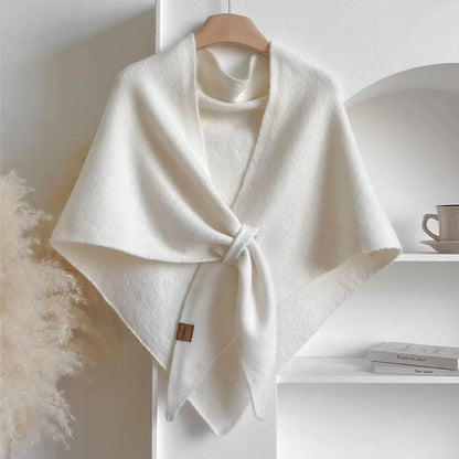 Wool Blend Triangular Shawl