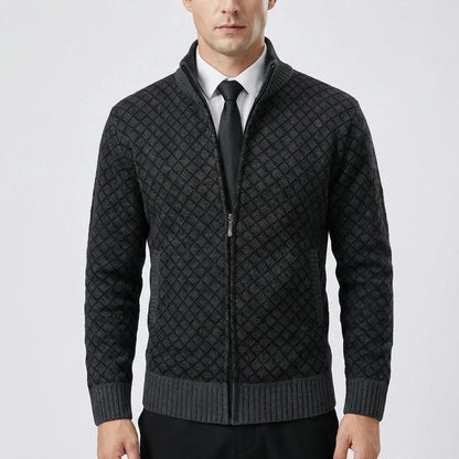 Casual Zip-Up Sweater Jacket