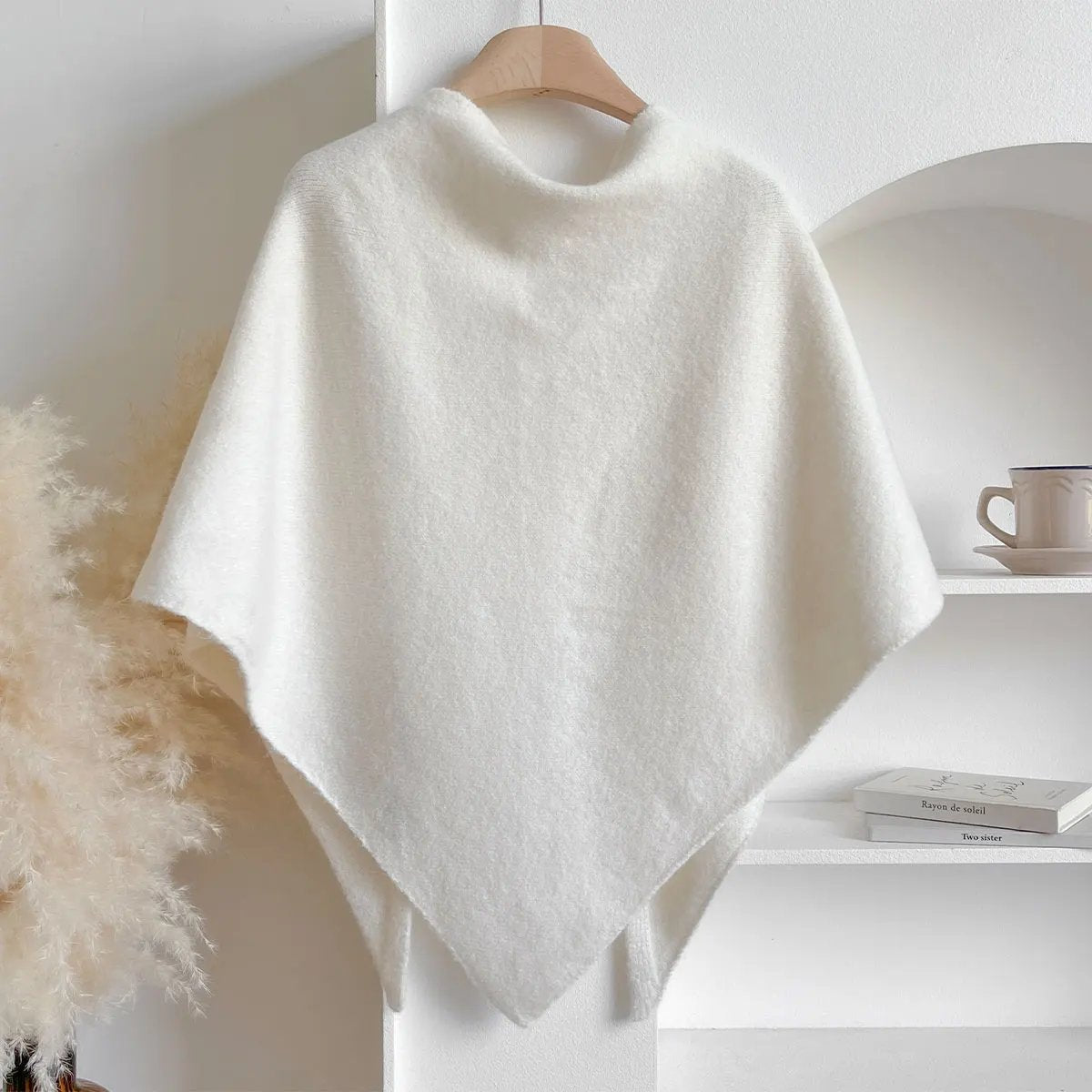 Wool Blend Triangular Shawl