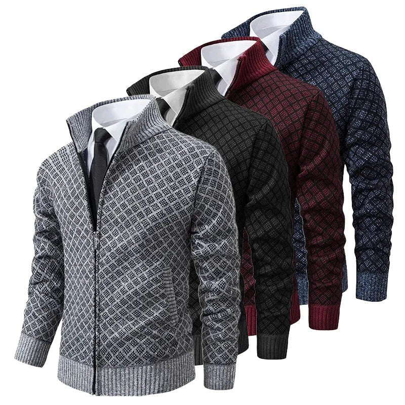 Casual Zip-Up Sweater Jacket