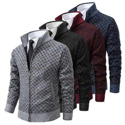 Casual Zip-Up Sweater Jacket