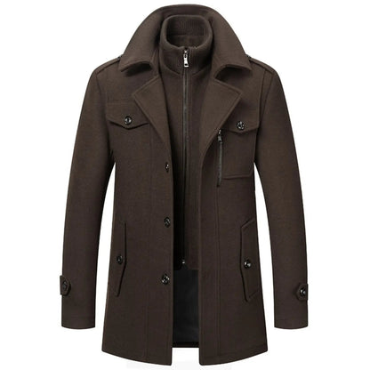 Wool Blend Trench Coat