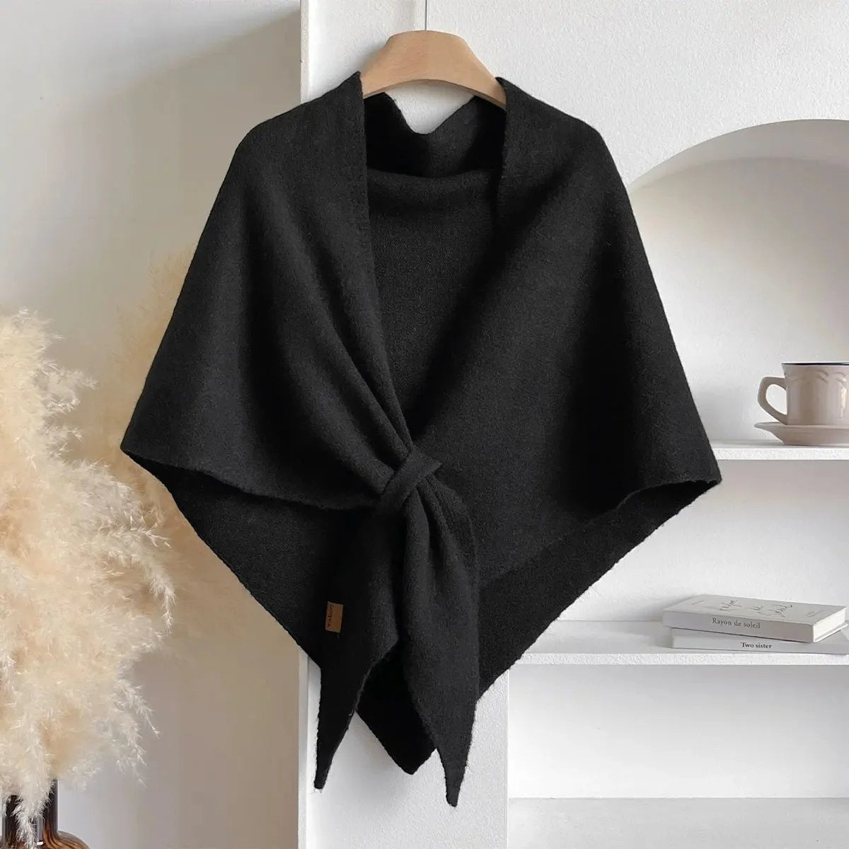 Wool Blend Triangular Shawl