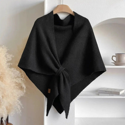 Wool Blend Triangular Shawl