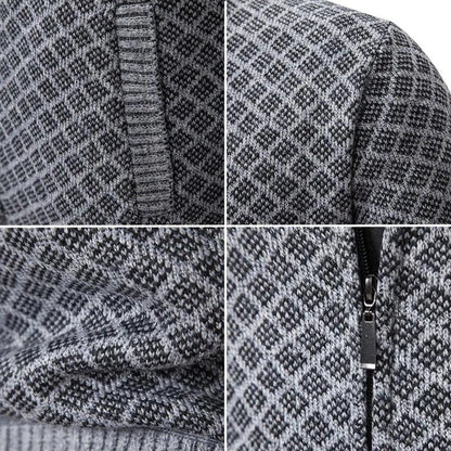 Casual Zip-Up Sweater Jacket