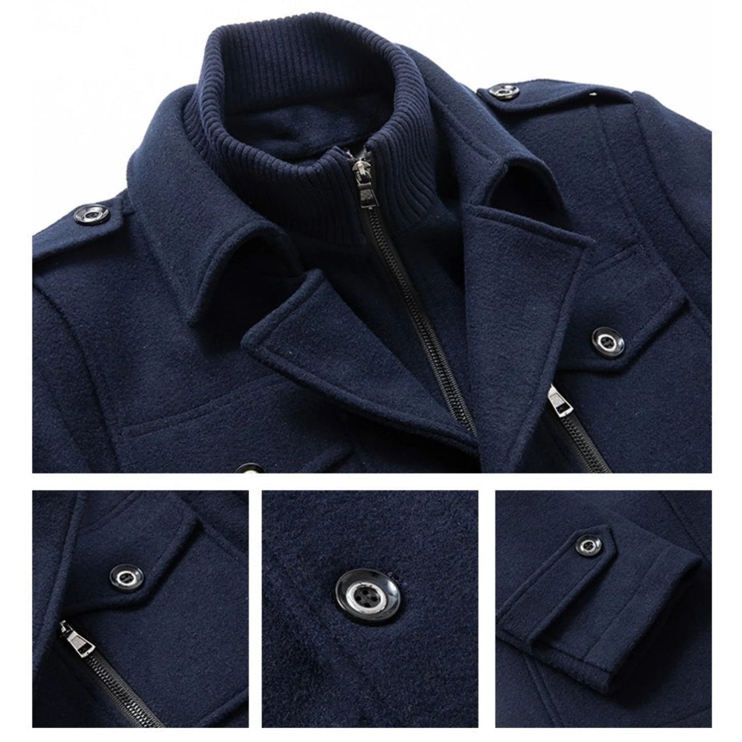 Wool Blend Trench Coat
