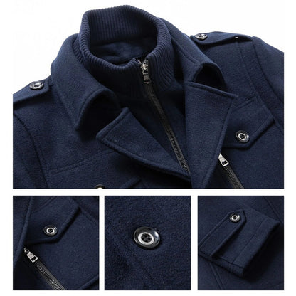 Wool Blend Trench Coat