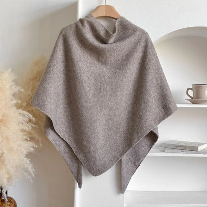 Wool Blend Triangular Shawl