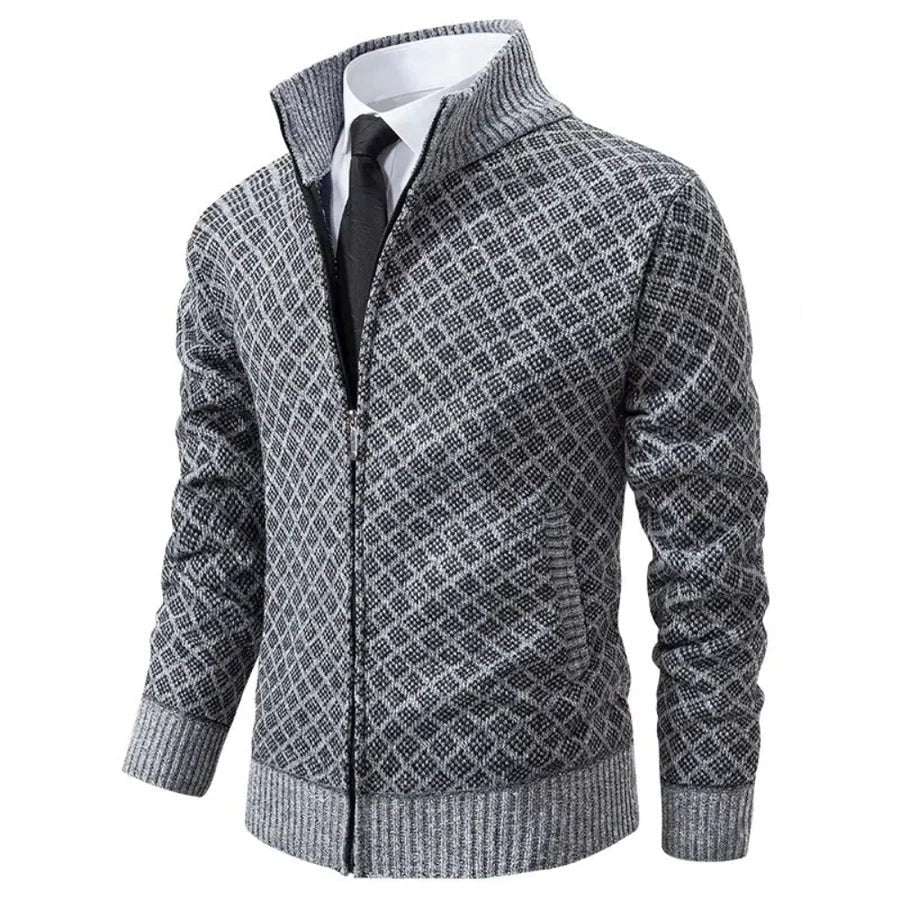 Casual Zip-Up Sweater Jacket