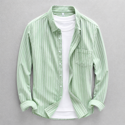 Striped Cotton Casual Shirt