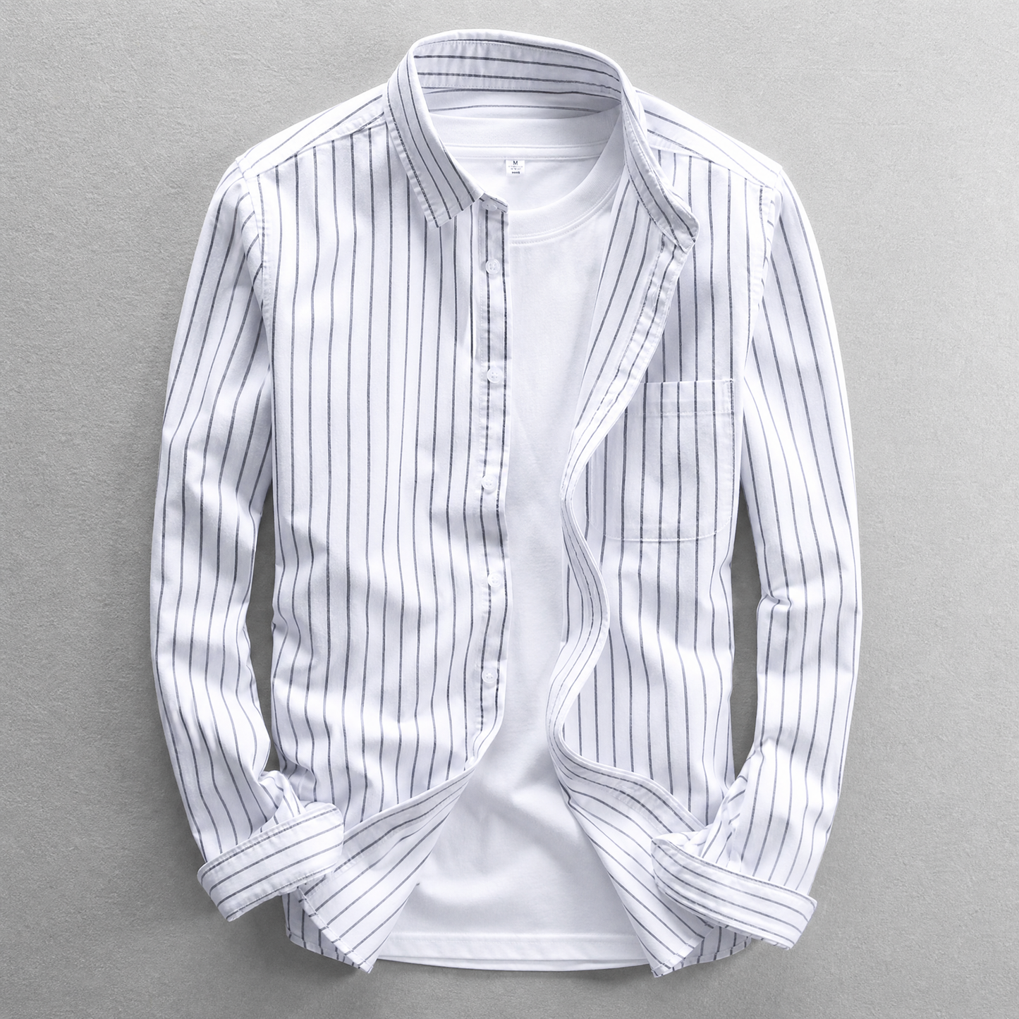 Striped Cotton Casual Shirt