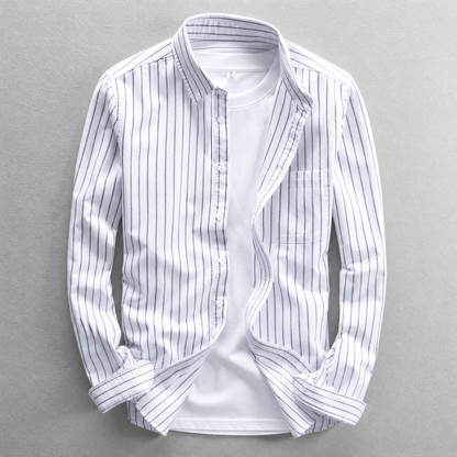 Striped Cotton Casual Shirt