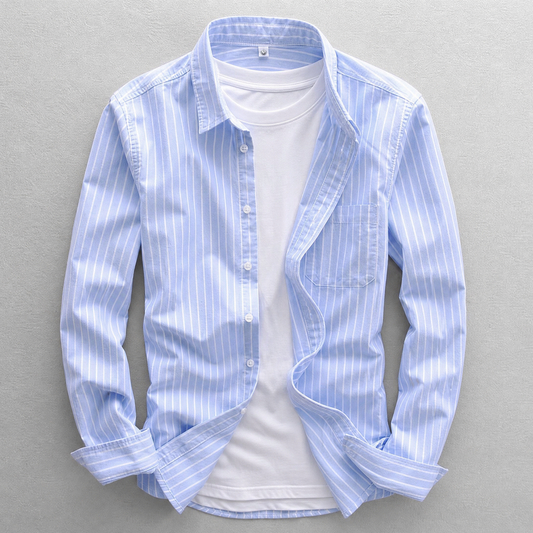 Striped Cotton Casual Shirt