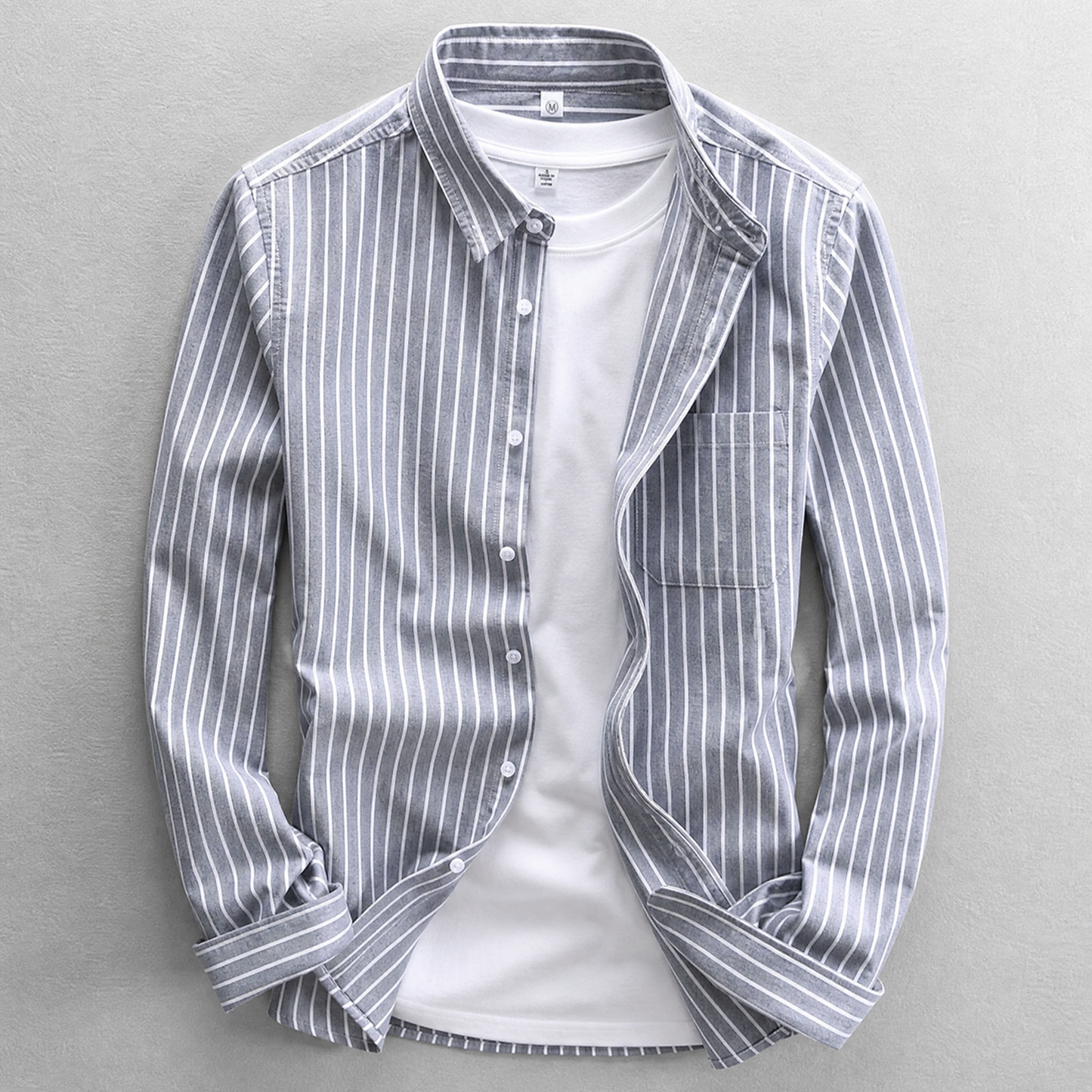 Striped Cotton Casual Shirt