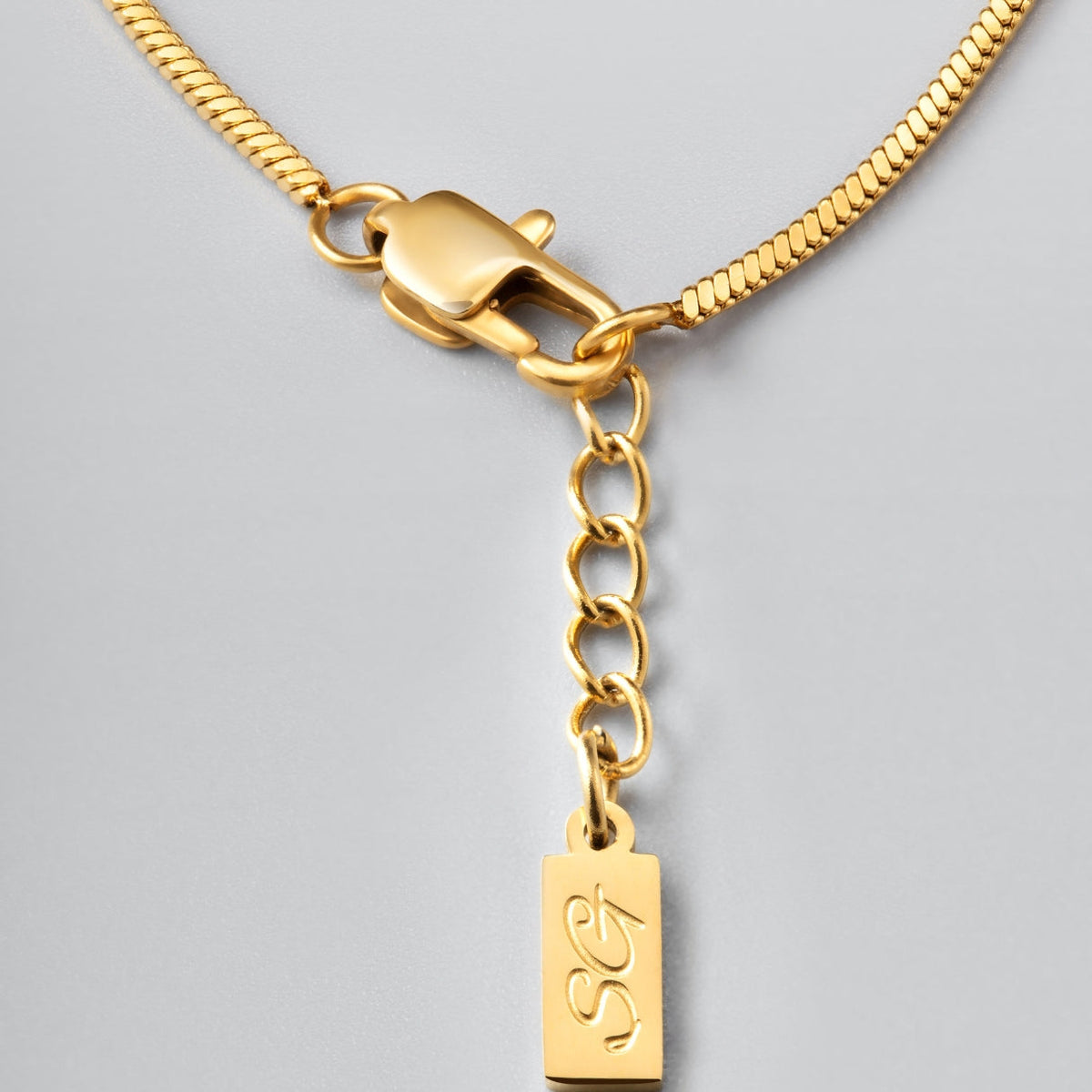 Chain Square Pendant Bracelet