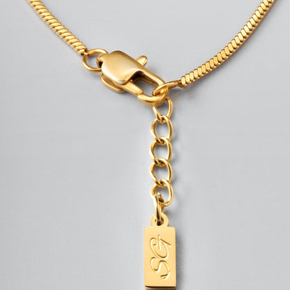 Chain Square Pendant Bracelet
