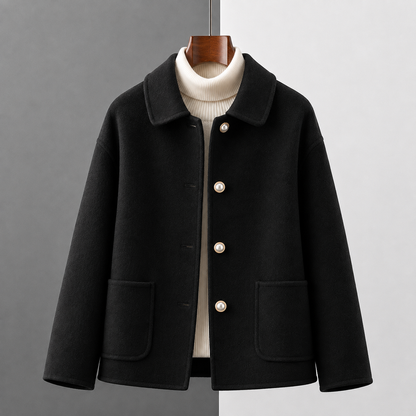 Doll Collar Woolen Coat
